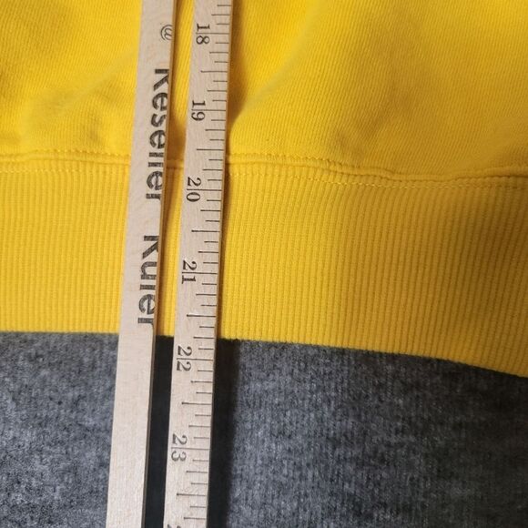 Official GM Corvette Womens Jacket Size S Yellow 1/4 Zip Pullover Sweatshirt - Picture 9 of 9